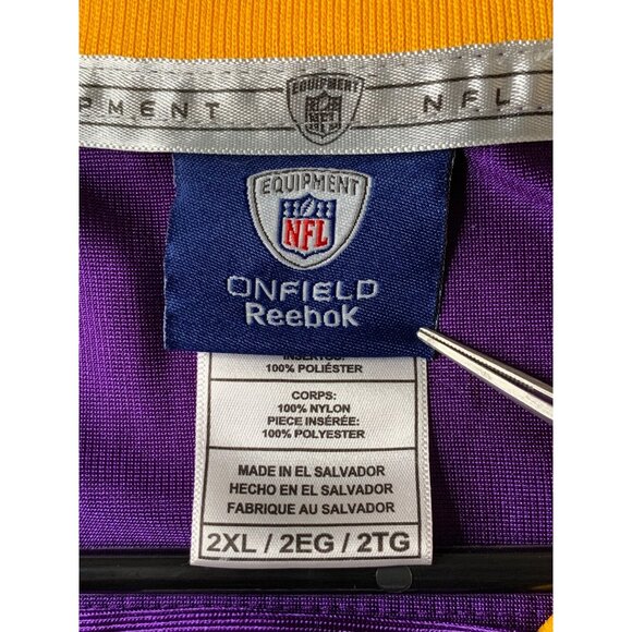 Vintage Reebok NFL Peterson #28 Vikings Jersey 2XL - Picture 5 of 12